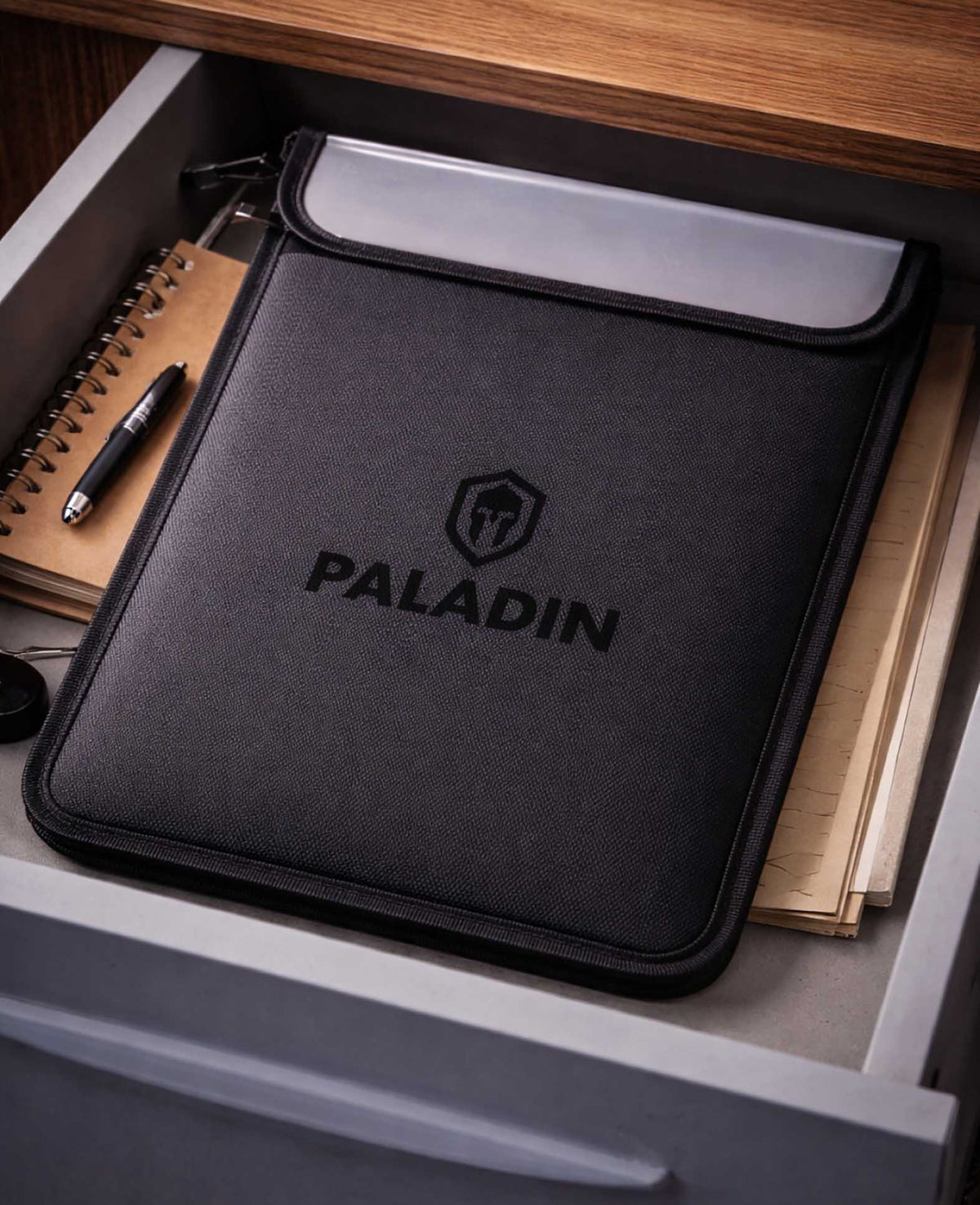 Paladin Fireproof Document Bag, Black, 4.25x29.7x3.7cm