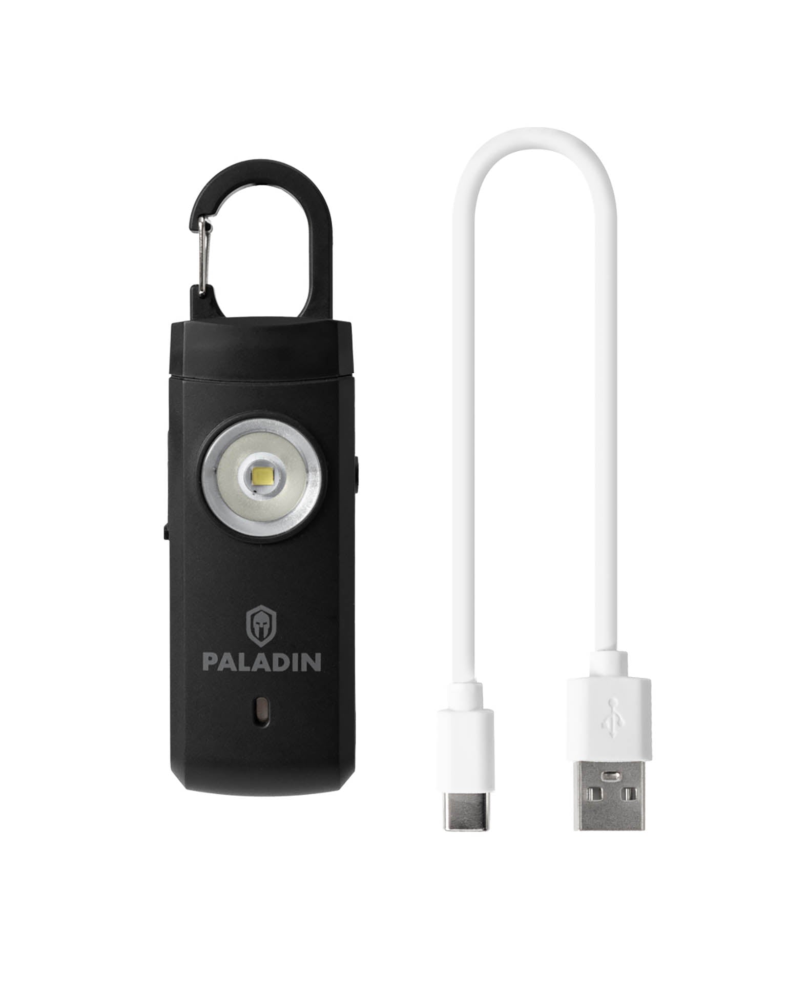 Paladin personal alarm, panic alarm with 130db alarm sound and strobe light, 9.7x6.5x2cm