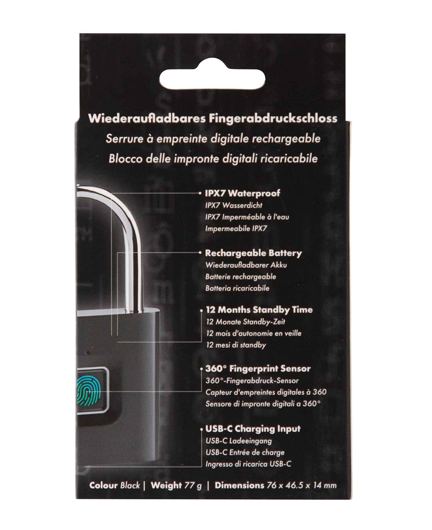 Paladin Fingerabdruck Schloss