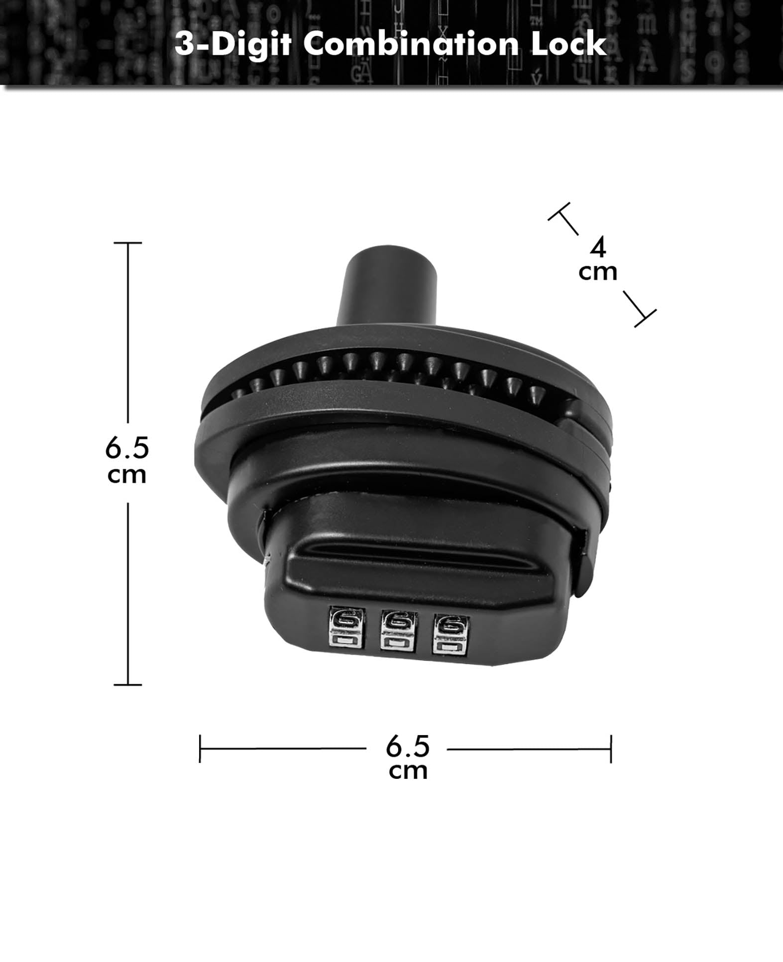 Paladin Trigger Lock, Gun Lock with Combination, 6.5x4.0x6.5cm