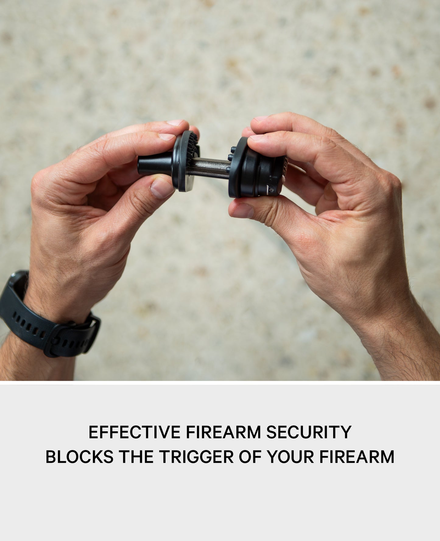 Paladin Abzugsschloss, Gun Lock Zahlenwaffenschloss, mit Zahlenkombination, sichert Schusswaffen durch Blockierung des Abzugs, 6.5x4.0x6.5cm