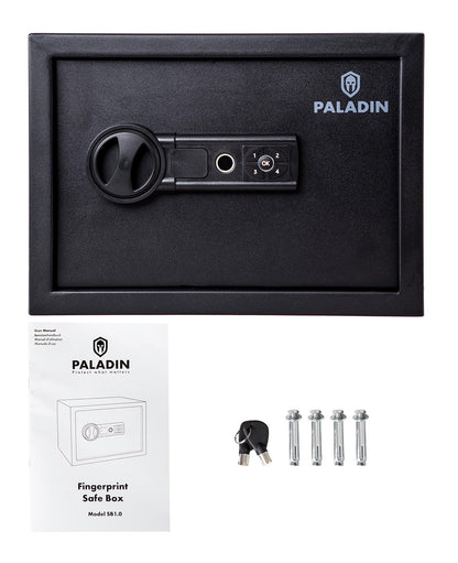 Paladin Möbeltresor – Biometrisch, Stahl, Schwarz, LED-Beleuchtung