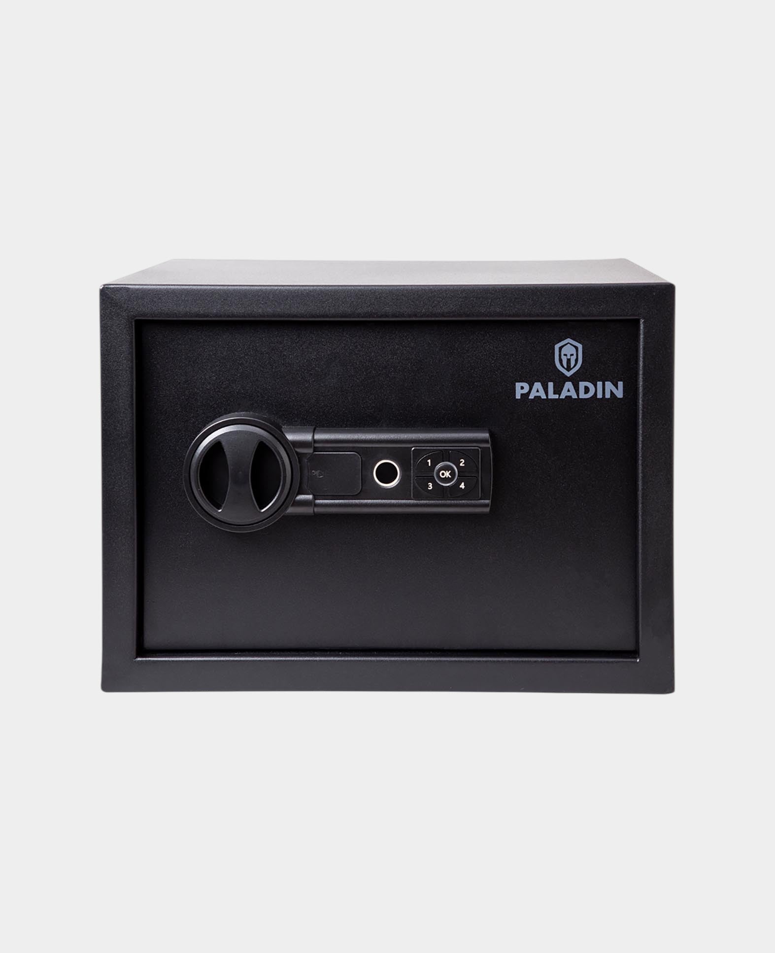 Paladin Furniture Safe with Biometric Fingerprint Scanner, Black, 25x35x25cm