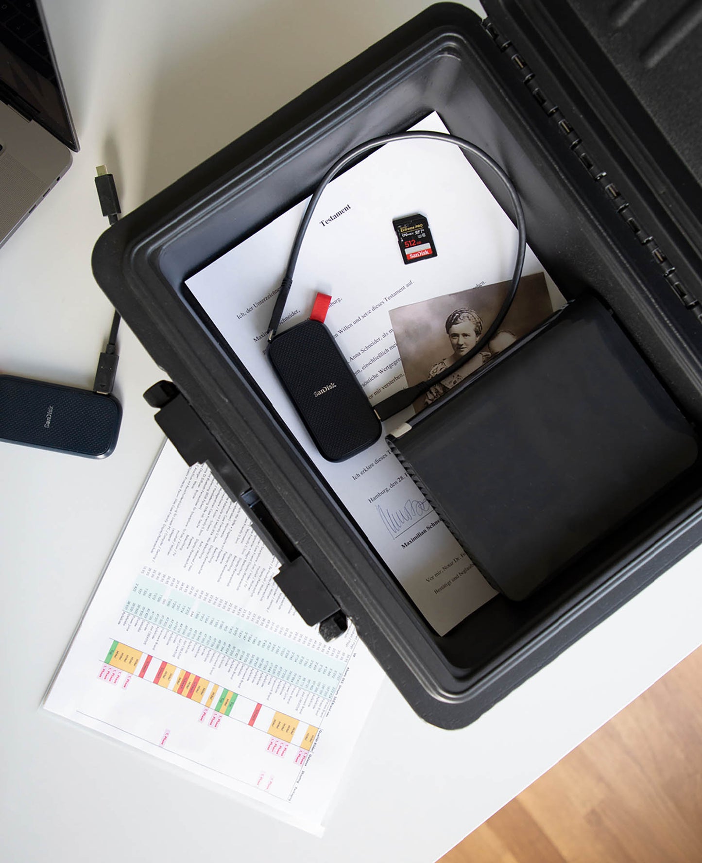 Paladin Feuerschutzkassette – 6.5 L, Schwarz, IP67, bis 843°C