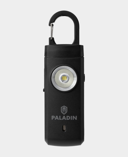 Paladin Taschenalarm, Panikalarm mit 130db Alarmton und Stroboskop, bis 12 Monate Standby-Zeit, aufladbar per USB-C, 9.7x6.5x2cm