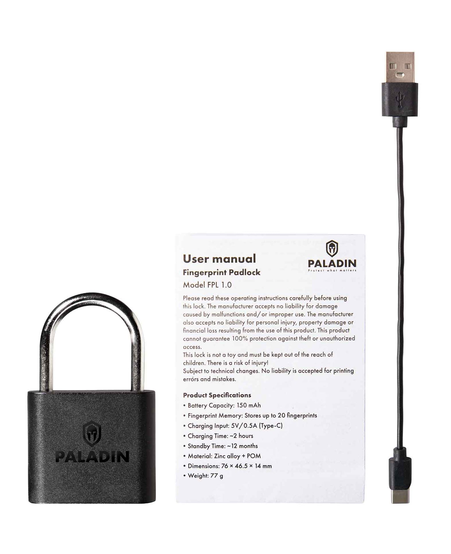 Paladin Fingerabdruck Schloss