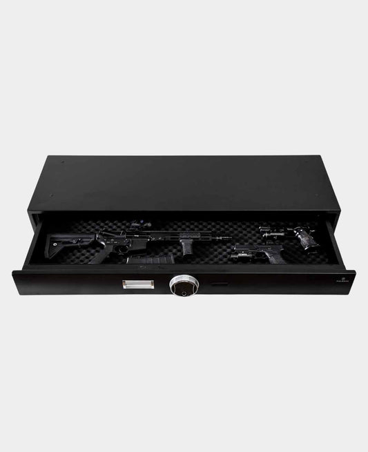 Paladin Under-Bed Safe with Fingerprint Scanner, Black, 122 x 38 x 15.5 cm