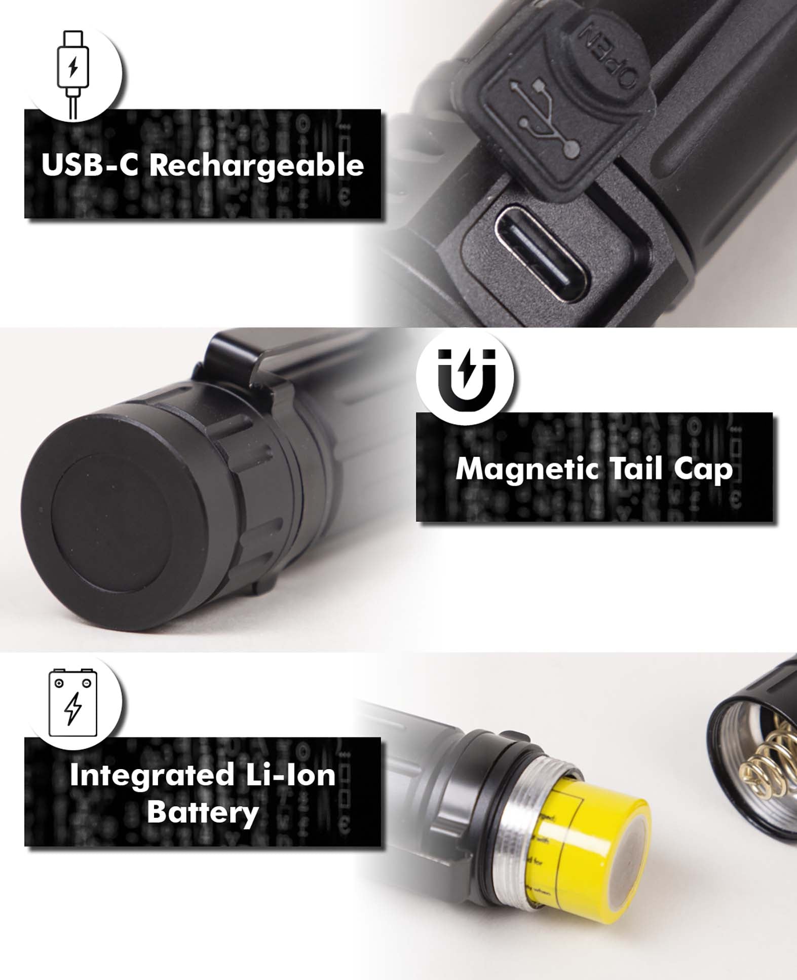 Paladin EDC Flashlight – LED Flashlight with 1800 Lumens, 6 Light Modes & USB-C