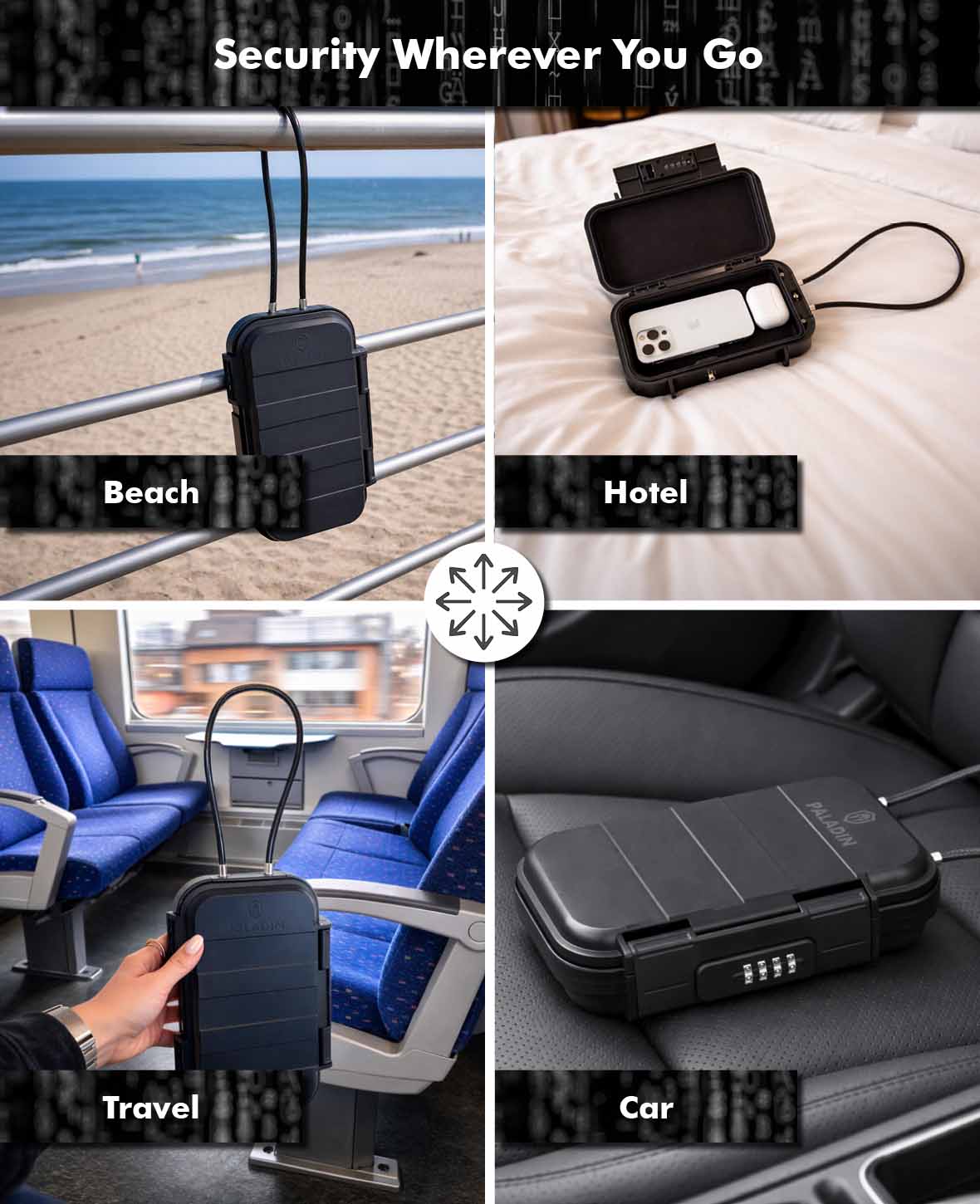 Paladin Mini Safe with Combination Lock – Travel Safe for Valuables