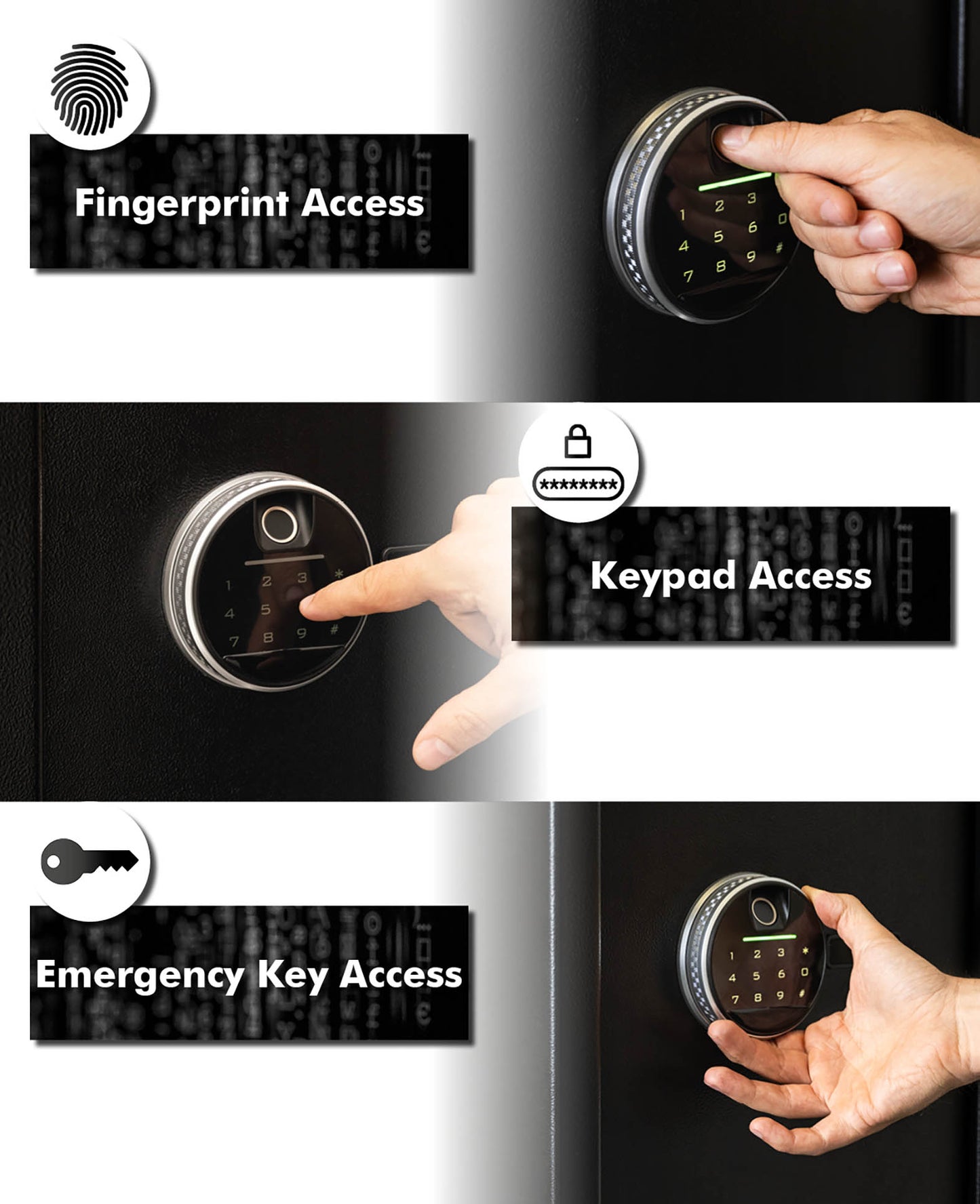 Paladin ARS1 Langwaffen-Safe – Biometrisch, Schwarz, Edelstahl, Modular