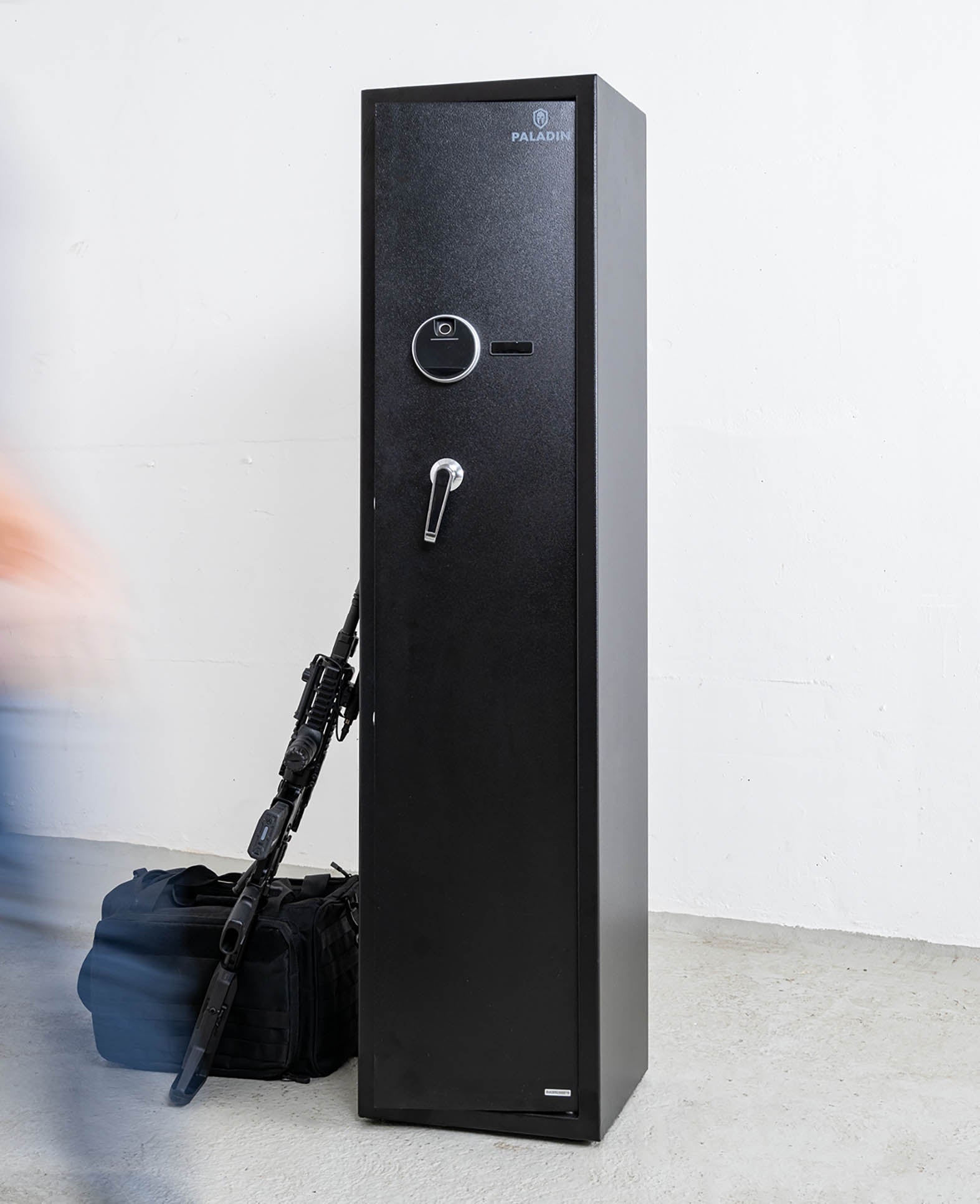 Paladin ARS1 Long Gun Safe – Biometric, Black, Stainless Steel, Modular