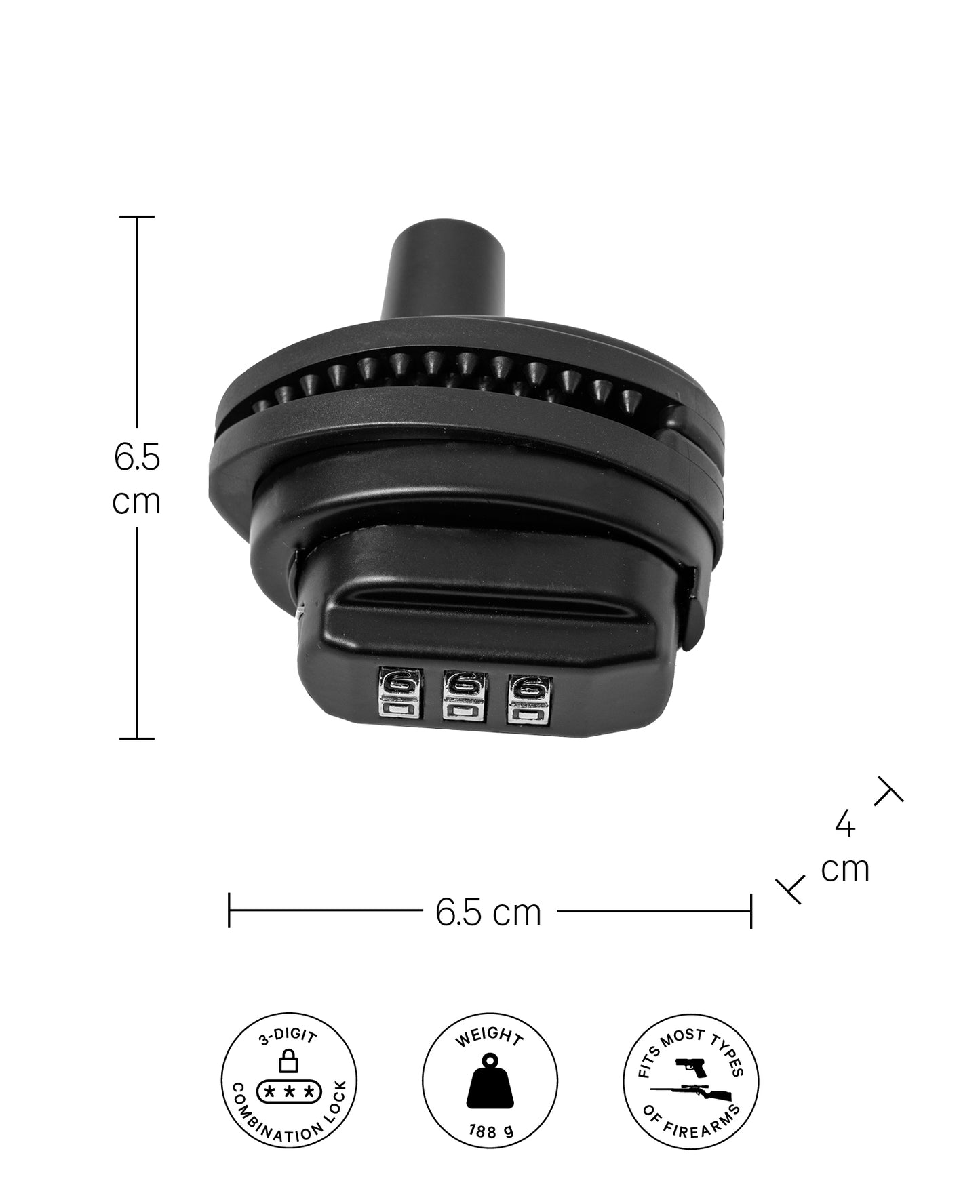 Paladin Abzugsschloss, Zahlenwaffenschloss Gun Lock