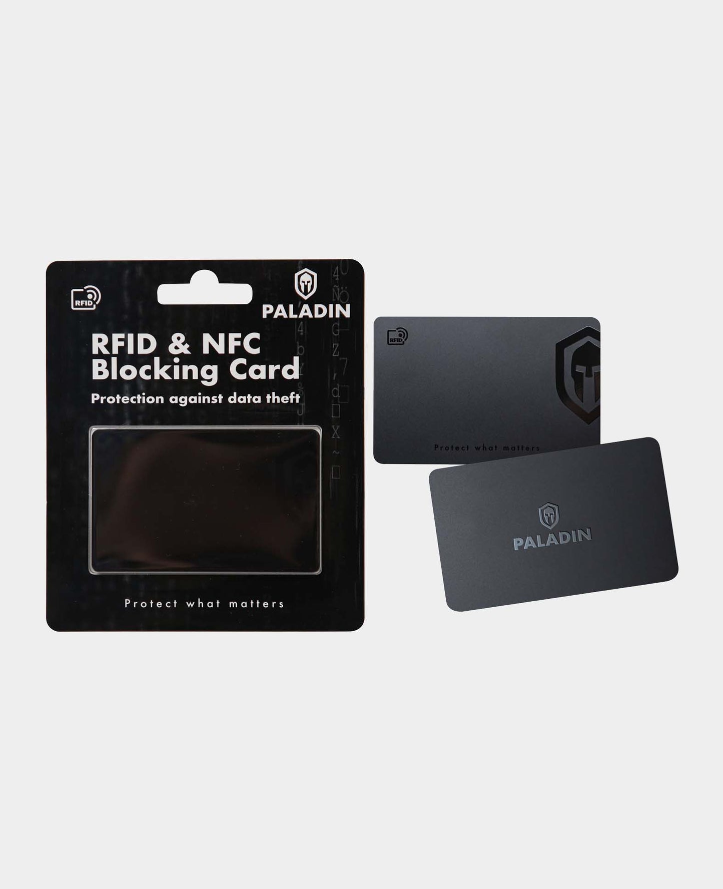Paladin NFC/RFID Blocker Card, Schutz vor Datendiebstahl und Phishing-Attacken dank elektromagnetischem Schutzschild, im Kreditkartenformat