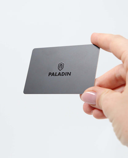 Paladin NFC/RFID Blocker Card, Schutz vor Datendiebstahl und Phishing-Attacken dank elektromagnetischem Schutzschild, im Kreditkartenformat