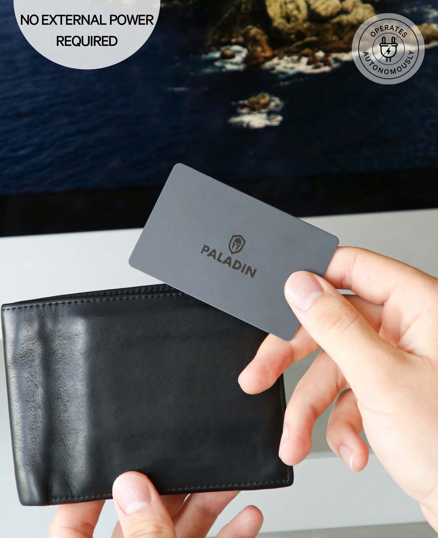 Paladin NFC/RFID Blocker Card, Schutz vor Datendiebstahl und Phishing-Attacken dank elektromagnetischem Schutzschild, im Kreditkartenformat