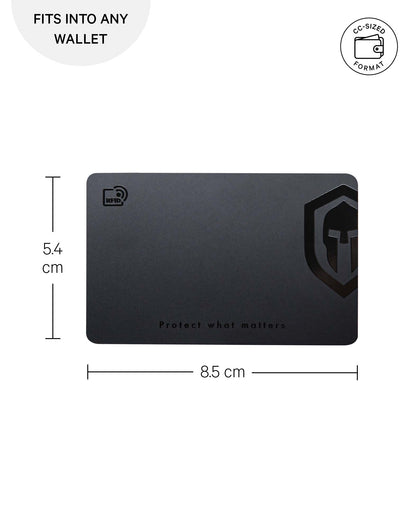 Paladin NFC/RFID Blocker Card, Schutz vor Datendiebstahl und Phishing-Attacken dank elektromagnetischem Schutzschild, im Kreditkartenformat