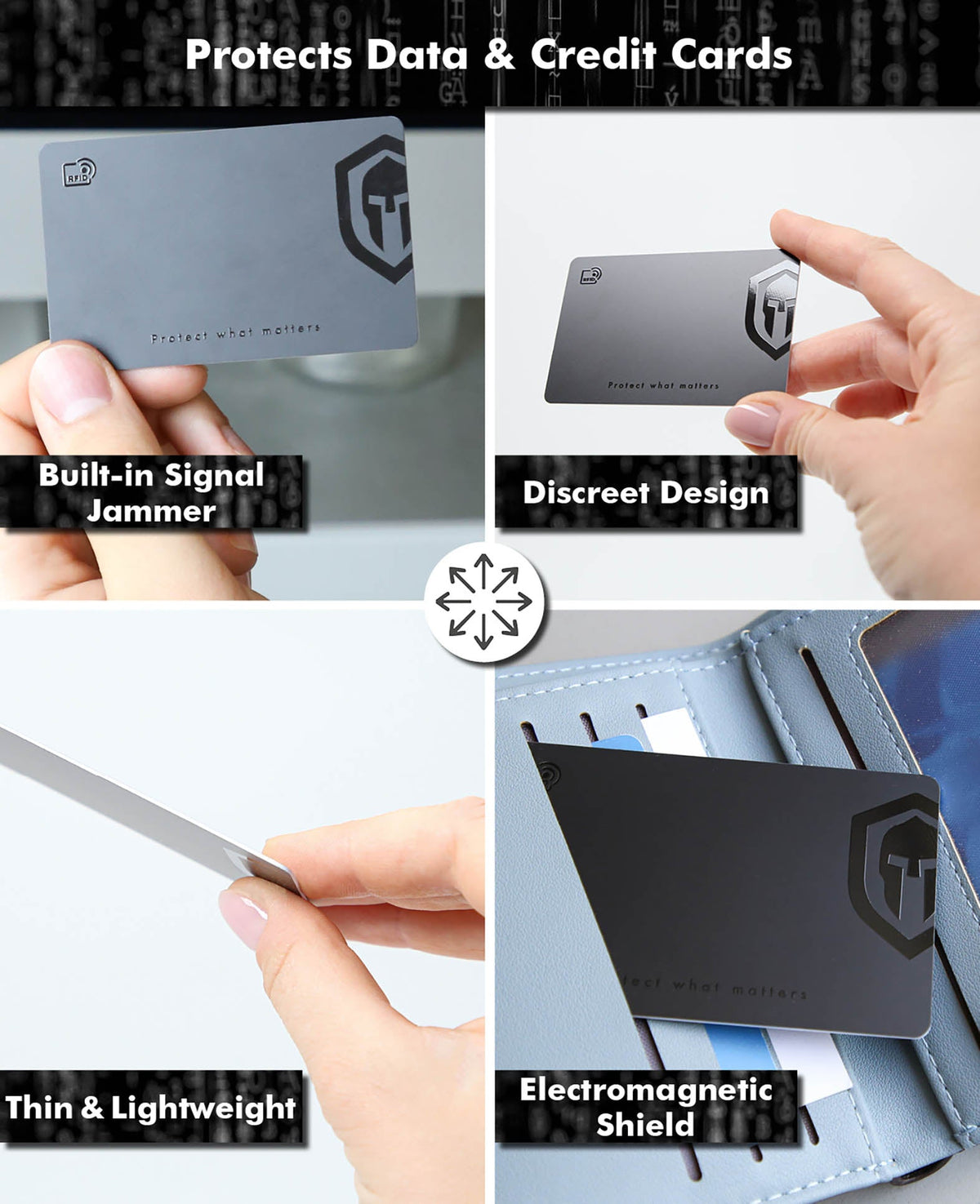 Paladin NFC/RFID Blocker Card, protection against data theft